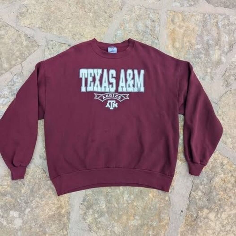 2X Vintage Aggies A&M University Unisex sweatshirt made in USA crewneck pullover